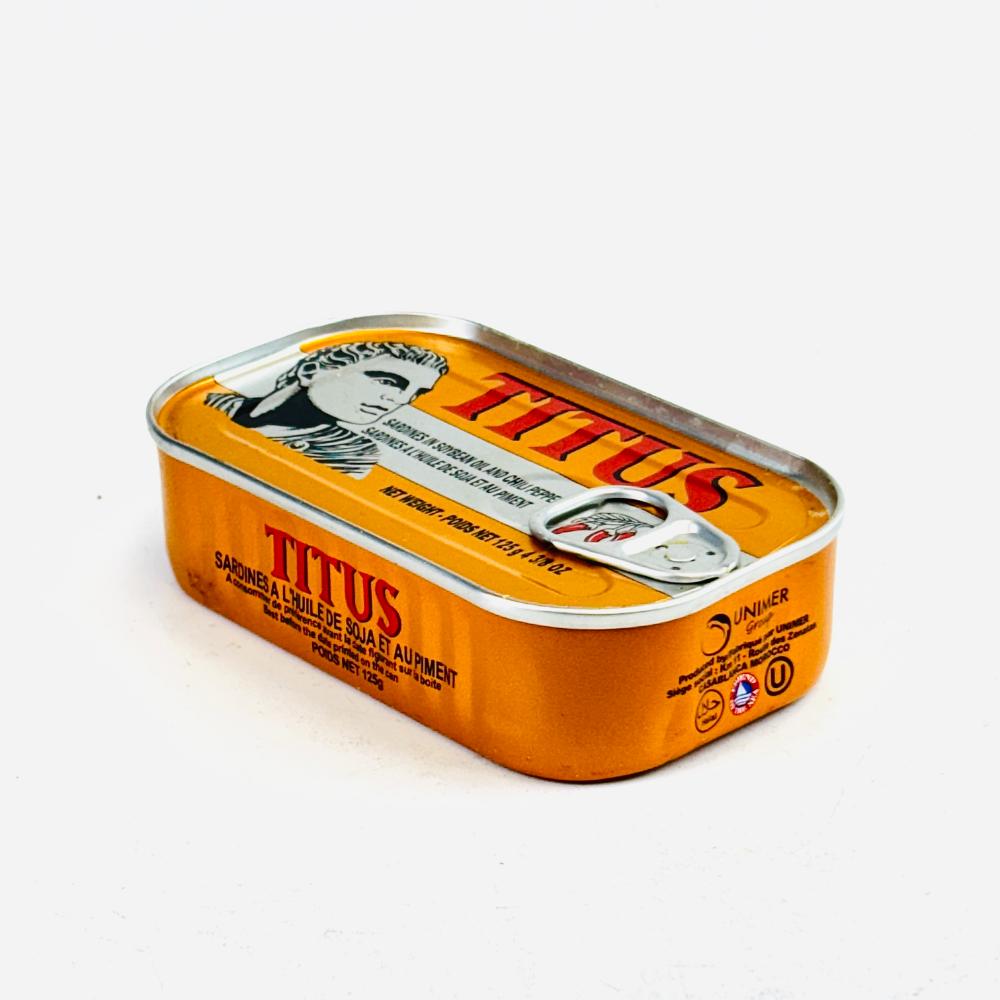 Sardines à l’huile de soja + Piment 125g – Image 2