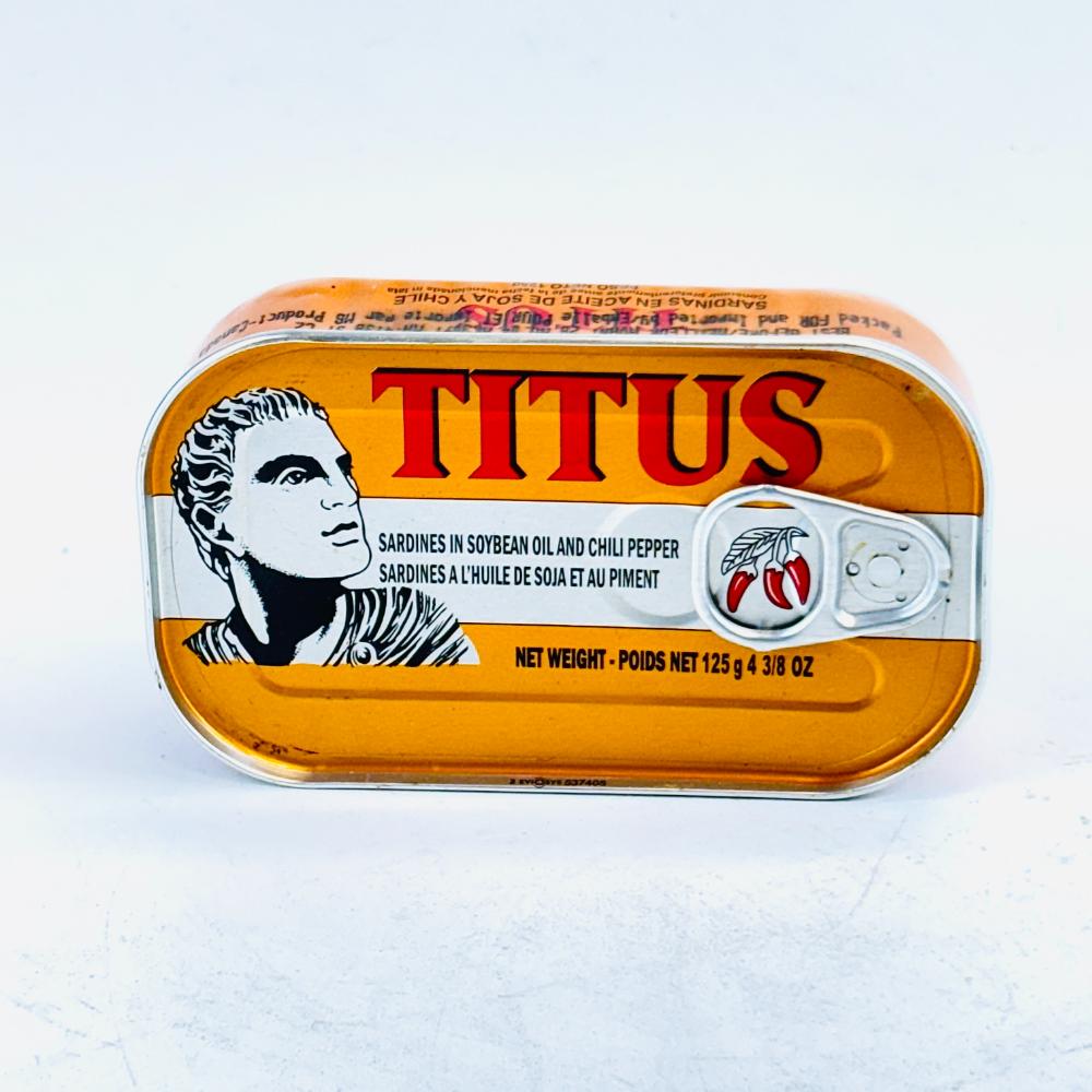 Sardines à l’huile de soja + Piment 125g