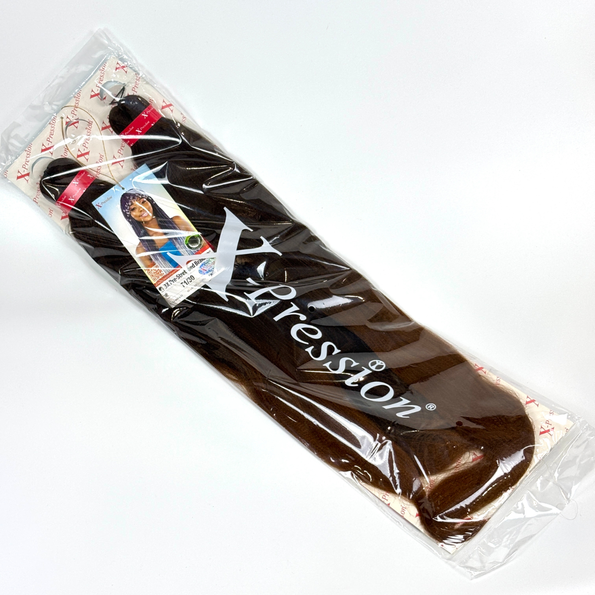 Mèche X-Pression Ultra Braid 82" couleur 1B/30, non tirée