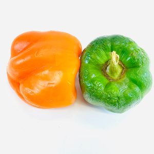 Poivrons frais – orange et vert 2 pièces
