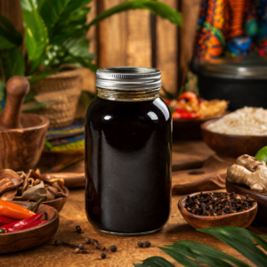Sauce Noire Épicée aux Piments et Clous de Girofle