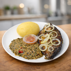 Fumbwa, Poisson Salé & Fufu