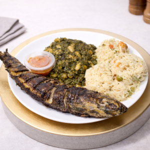 Riz, Poisson & Pondu Madézou