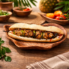 Sandwich brochette de poulet