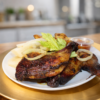 Poulet Braisé  avec plantains
