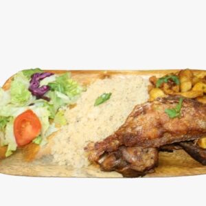 Attiéké avec Poisson et Alloco