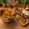 Assiette Une Brochette de Poulet